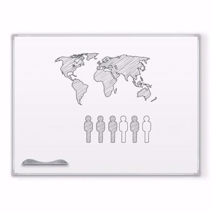 Picture of Ultra Trim - Porcelain Markerboard, Black - 4H x 8W