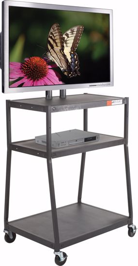 Picture of WIDE BODY FLAT PANEL TV CART (Black) w/o cabinet