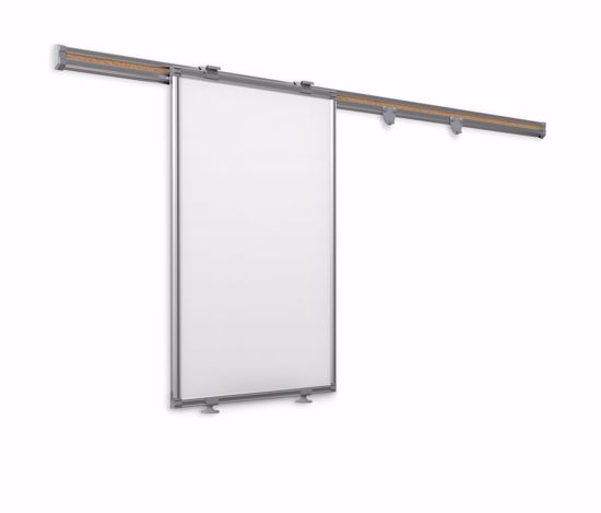 Picture of Whiteboard Track System - 8'Track & 1 Hanging Panel & 2 Frog Clips