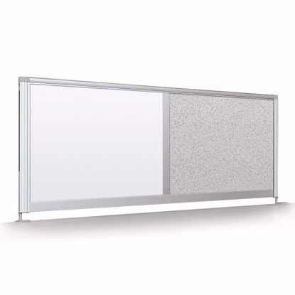 Picture of Desktop Privacy Panel - 32" Pebbles Vinyl Lt Quarry