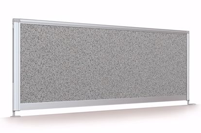 Picture of Desktop Privacy Panel - 41" Pebbles Vinyl Lt Quarry