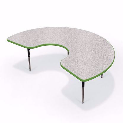 Picture of Activity Table - Kidney - Amber Cherry Top Surface - Black Edgeband   Addt'l colors available