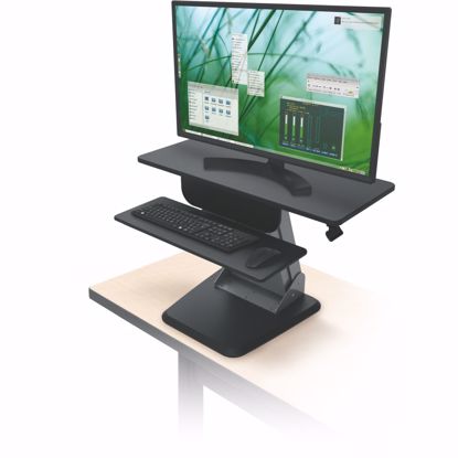 Picture of Desktop Sit to Stand Workstation, Black