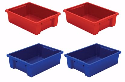 Picture of Best-Rite Tubs - set of 4 (2 Red, 2 Blue)