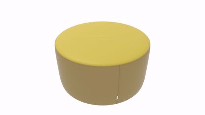 Picture of 36" Round Ottoman 36x18H (Glides, Legs, or Casters) - Fomcore Ottomon Series                                                                                                                                                                                                                                                                                                                                    