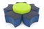 Picture of Bowtie Set- 5 Bowtie ottoman and 36" Round with Glides - Fomcore Collaborative Set Series                                                                                                                                                                                                                                                                                                                       