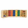 Picture of Jonti-Craft® 20 Cubbie-Tray Triple Fold-n-Lock - with Colored Trays