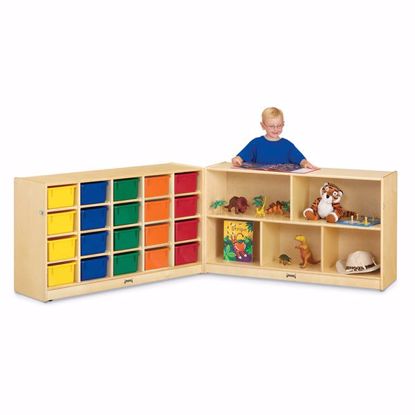 Picture of Jonti-Craft® 20 Cubbie-Tray Fold-n-Lock - with Colored Trays