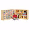 Picture of Jonti-Craft® 25 Cubbie-Tray Mobile Fold-n-Lock - with Colored Trays