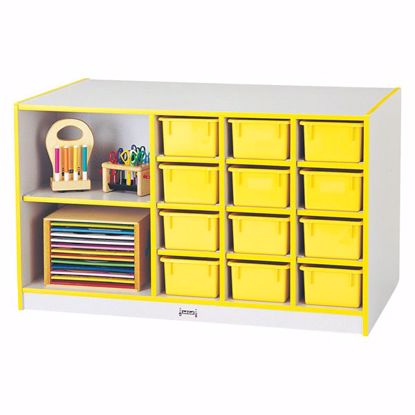Picture of Rainbow Accents® Mobile Storage Island - with Trays - Orange