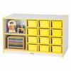 Picture of Rainbow Accents® Mobile Storage Island - without Trays - Black