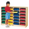 Picture of Jonti-Craft® 24 Paper-Tray Mobile Storage - with Colored Paper-Trays