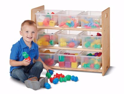 Picture of Jonti-Craft® Cubbie-Tray Storage Rack - with Clear Cubbie-Trays