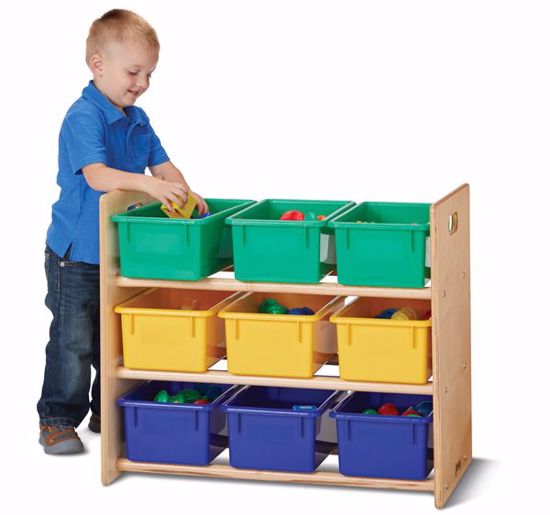 Picture of Jonti-Craft® Cubbie-Tray Storage Rack - with Colored Cubbie-Trays