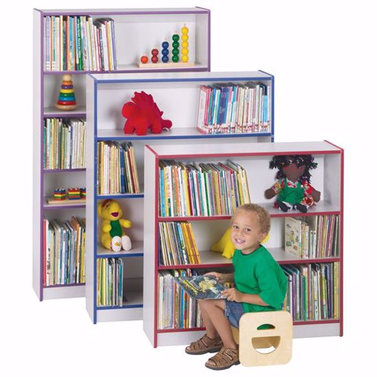 Picture of Rainbow Accents® Tall Bookcase - Red - RTA