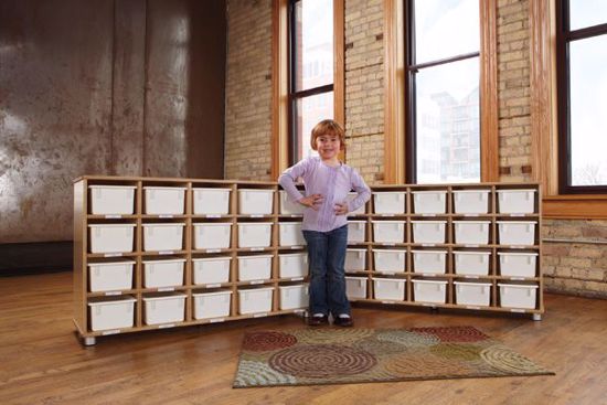 Picture of TrueModern® Twenty-Cubbie Shelf - with See-Thru Cubbie-Trays