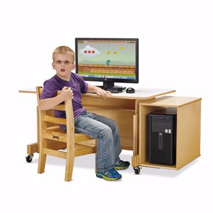 Picture of Jonti-Craft® Apollo Single Computer Desk - White Top