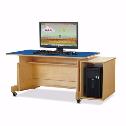 Picture of Jonti-Craft® Apollo Single Computer Desk - Blue Top