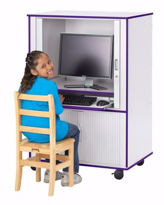 Picture of Rainbow Accents® Euro-Computer Cabinet - Black