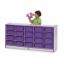 Picture of Rainbow Accents® 20 Tub Mobile Storage - with Tubs - Blue