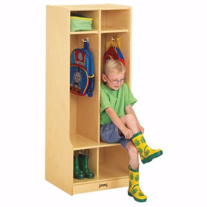 Picture of Jonti-Craft® 2 Section Coat Locker with Step