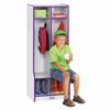 Picture of Rainbow Accents® 2 Section Coat Locker with Step - Purple