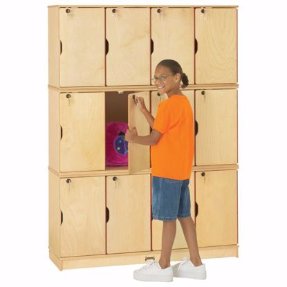 Picture of Jonti-Craft® Stacking Lockable Lockers -  Triple Stack