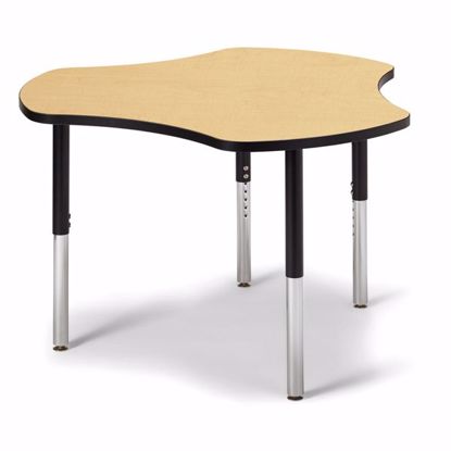 Picture of Berries® Collaborative Hub Table - 44" X 47" - Maple/Black