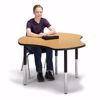 Picture of Berries® Collaborative Hub Table - 44" X 47" - Oak/Black