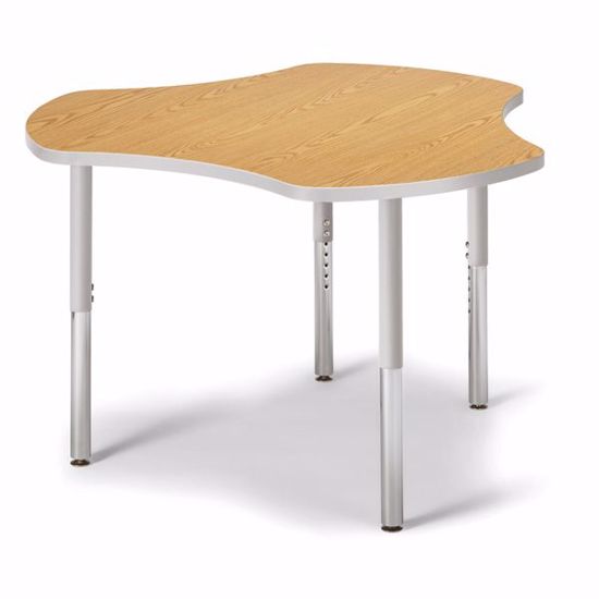 Picture of Berries® Collaborative Hub Table - 44" X 47" - Oak/Gray