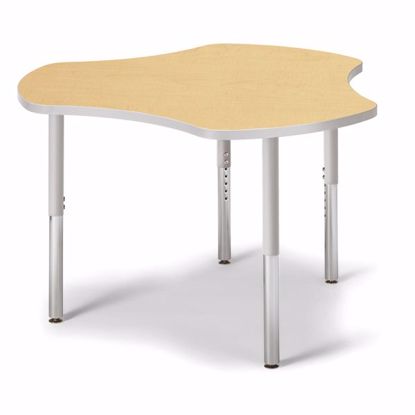 Picture of Berries® Collaborative Hub Table - 44" X 47" - Maple/Gray