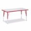 Picture of Berries® Rectangle Activity Table - 24" X 48", E-height - Gray/Red/Red