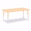 Picture of Berries® Rectangle Activity Table - 30" X 60", E-height - Maple/Maple/Camel