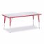 Picture of Berries® Rectangle Activity Table - 30" X 72", E-height - Gray/Red/Red