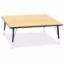 Picture of Berries® Square Activity Table - 48" X 48", T-height - Maple/Black/Black