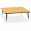 Picture of Berries® Square Activity Table - 48" X 48", T-height - Oak/Black/Black