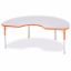 Picture of Berries® Kidney Activity Table - 48" X 72", A-height - Gray/Orange/Orange