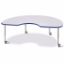Picture of Berries® Kidney Activity Table - 48" X 72", Mobile - Gray/Blue/Gray
