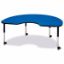 Picture of Berries® Kidney Activity Table - 48" X 72", Mobile - Blue/Black/Black