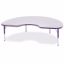 Picture of Berries® Kidney Activity Table - 48" X 72", T-height - Gray/Purple/Purple