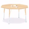 Picture of Berries® Round Activity Table - 48" Diameter, A-height - Gray/Orange/Orange