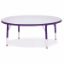 Picture of Berries® Round Activity Table - 48" Diameter, T-height - Gray/Purple/Purple