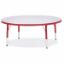 Picture of Berries® Round Activity Table - 48" Diameter, T-height - Gray/Red/Red