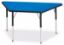 Picture of Berries® Trapezoid Activity Tables - 24" X 48", A-height - Blue/Black/Black