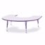 Picture of Berries® Horseshoe Activity Table - 66" X 60", E-height - Gray/Purple/Purple