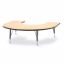 Picture of Berries® Horseshoe Activity Table - 66" X 60", T-height - Maple/Black/Black