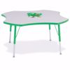 Picture of Berries® Four Leaf Activity Table - 48", A-height - Gray/Yellow/Yellow