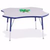 Picture of Berries® Four Leaf Activity Table - 48", A-height - Gray/Green/Green