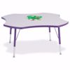Picture of Berries® Four Leaf Activity Table - 48", E-height - Gray/Purple/Purple