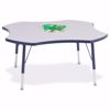 Picture of Berries® Four Leaf Activity Table - 48", E-height - Gray/Navy/Navy